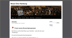 Desktop Screenshot of neuer-chor-hamburg.de