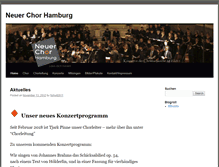 Tablet Screenshot of neuer-chor-hamburg.de